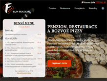 Tablet Screenshot of penzion-fajn.com